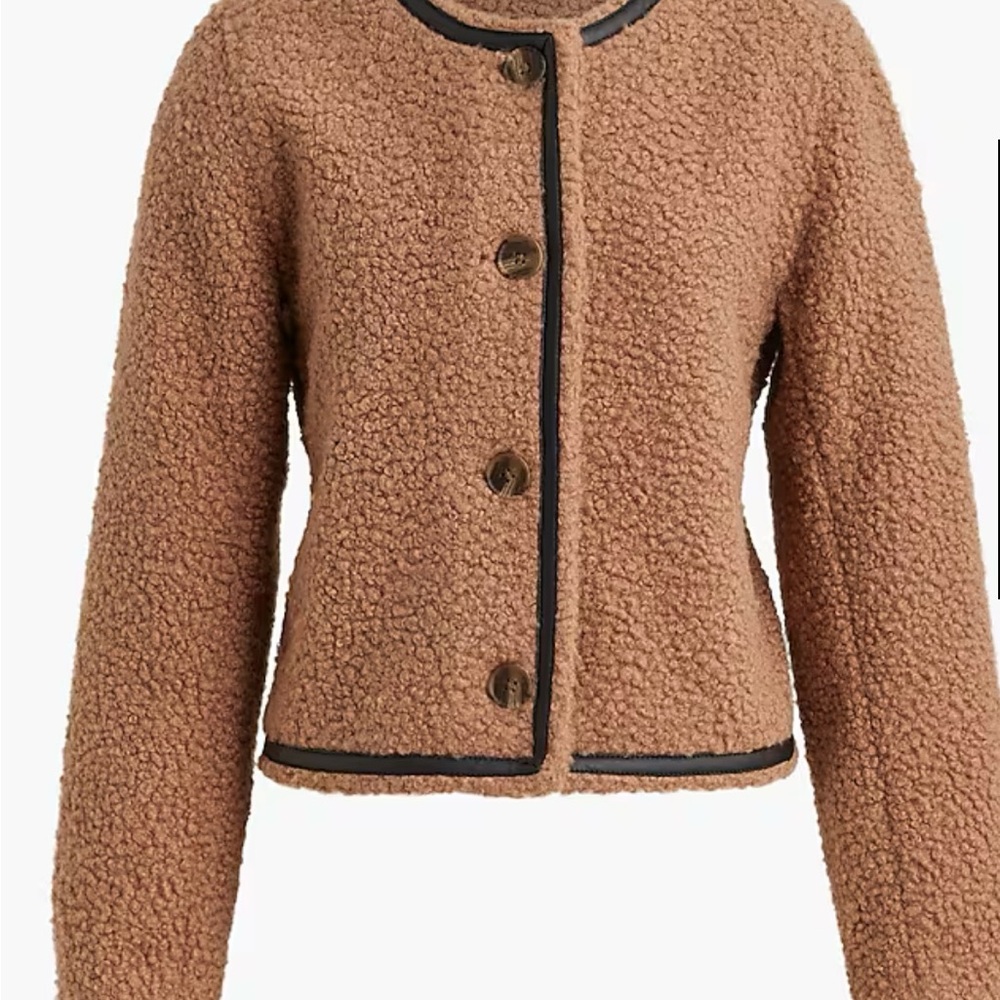 J Crew Brown Sherpa Women's Jacket